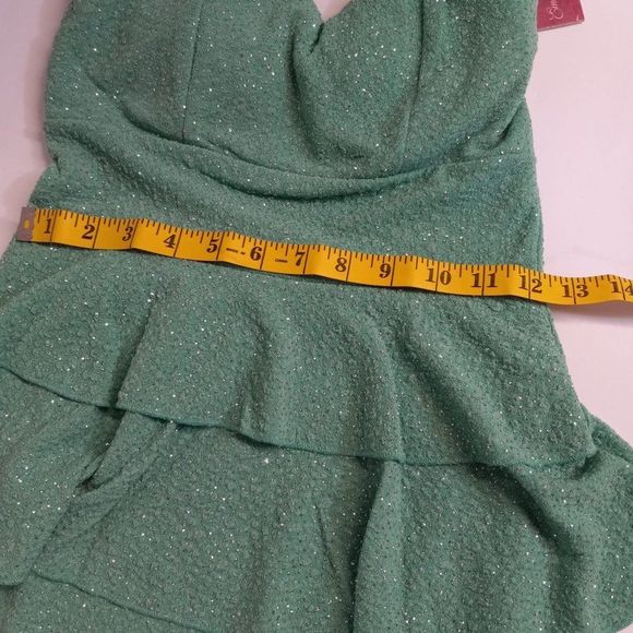 Emerald Sundae Club Mint Green Strapless Cocktail Mini Dress Size Small Juniors - Picture 5 of 8